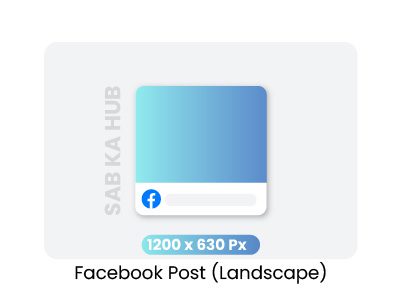 Landscape Facebook feed post design