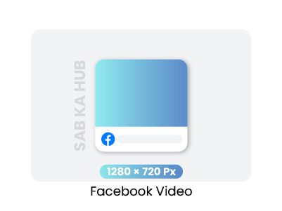 Facebook timeline video post template