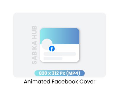 Animated video banner for Facebook cover