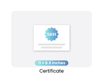 Formal certificate design for awards and course completion