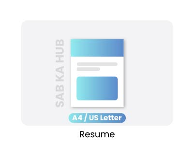Modern and clean resume CV template for job applications