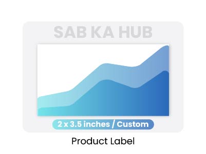 Custom product label design for packaging and gifts