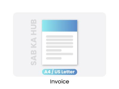 Professional invoice design template for businesses