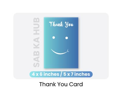 Elegant thank you card design for showing appreciation