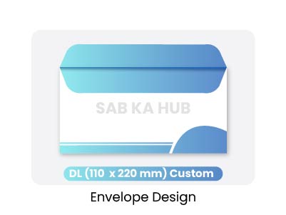 Custom branded envelope design for correspondence