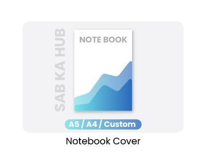 Creative notebook and journal cover design