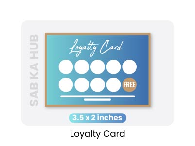 Customer loyalty punch card design for businesses