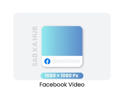 Square 1:1 video for Facebook feed