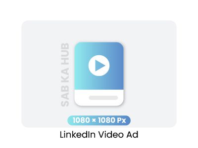 Professional square video ad for LinkedIn feed