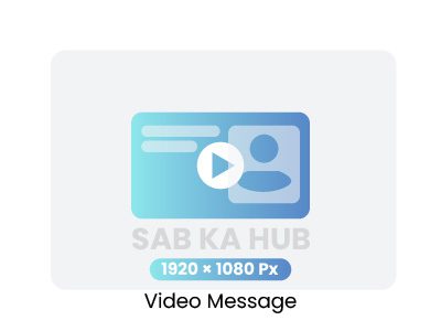 Personalized short video message template
