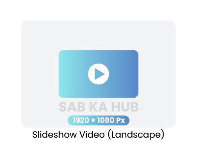 Dynamic slideshow video with images, text, and music