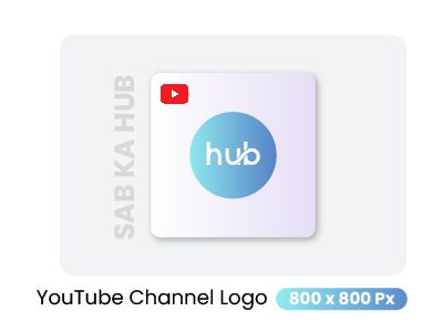 Square YouTube channel profile logo design