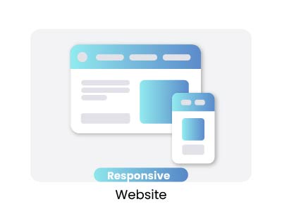 Modern responsive website design layout