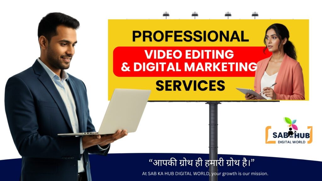 Professional Video Editing & Digital Marketing Services